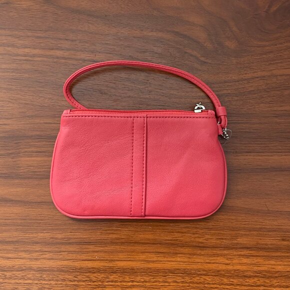 Coach F42389 Papaya Small Leather Wristlet - Picture 7 of 7